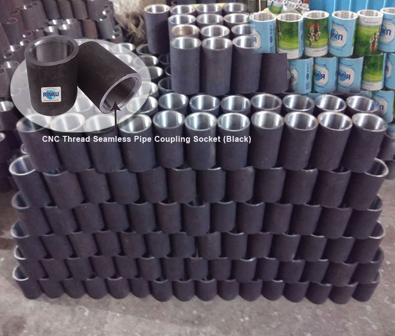 CNC Thread Black Seamless Pipe Coupling Socket Manufacturers