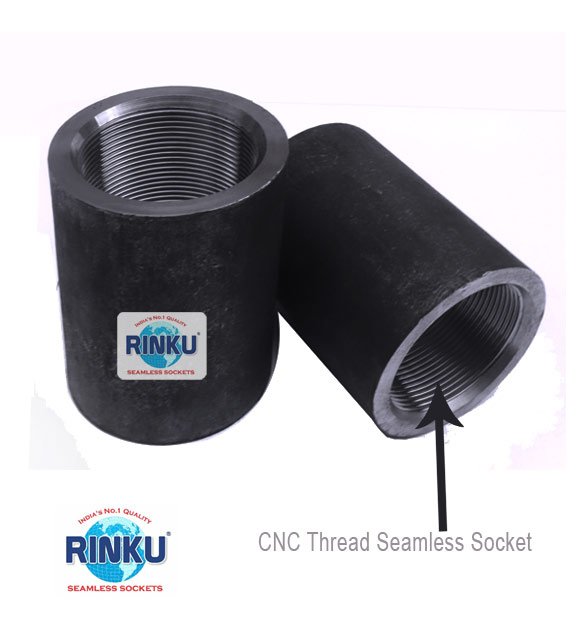 CNC Thread Pipe Coupling Black